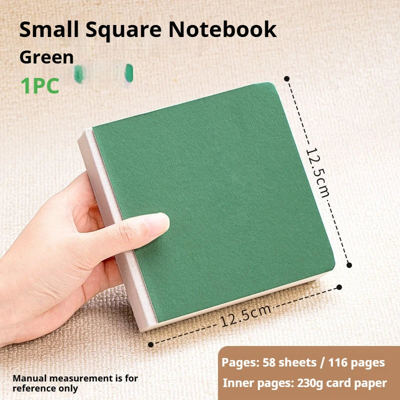 Borrence 58Sheets Drawing Notebook Sketchbook Handheld 230g Portable Watercolor Paper Coloring Book Oil Paint Gouache Notepad