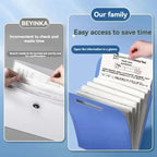 1pc Accordion design Folder, providing ample space for organizing student test papers and other documents into different layers