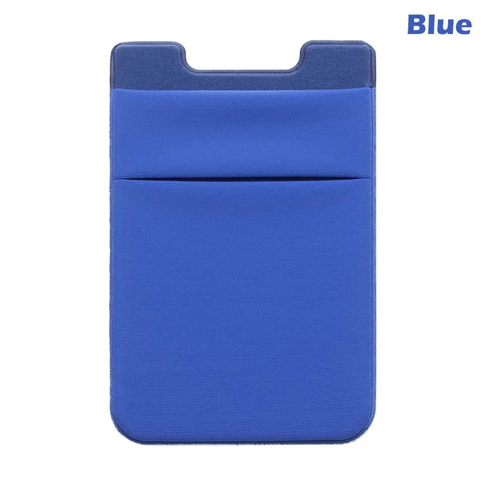 Silicone Phone Card Holder Wallet Case Phone Wallet Stick On Credit Card Holder Phone Pocket for Almost All Cell Phone