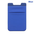 Silicone Phone Card Holder Wallet Case Phone Wallet Stick On Credit Card Holder Phone Pocket for Almost All Cell Phone