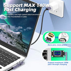 140W USB4.0 40Gbps Thunderbolt3 Magnetic Type-C OTG USB C To USB-C Fast Charge Magnet Converter Cable 8K@60Hz USB Type C Adapter