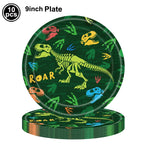 Jurassic Dinosaur Party Dinosaur Fossil Disposable Tableware Plate Cup Napkins Dinosaur Theme Birthday Party Decor Supplies