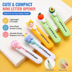3/5Pcs Cartoon Cat Cat Claw Clouds Mini Letter Opener Plastic Utility Knife Stationery for School Office Home