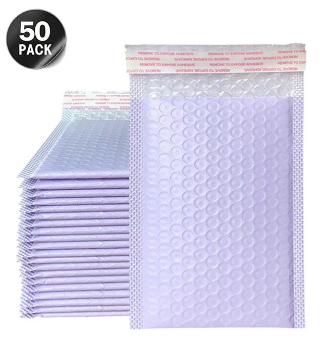 50Pcs Black Bubble Mailer Bubble Padded Mailing Envelopes Mailer Poly for Packaging Self Seal Shipping Bag Bubble Padding Bubble