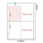 A5 Denim-Style D-Ring 3-Ring Binder – Expandable 80-100 Pages, PU Leather Photo/Card Organizer with Multi-Pocket PP Inserts