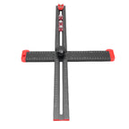 Aluminum Alloy T Square Hardware Jig 3 Sliderd Design Clear Markings Aluminium Alloy Body 60cm for Home Crafting Projects