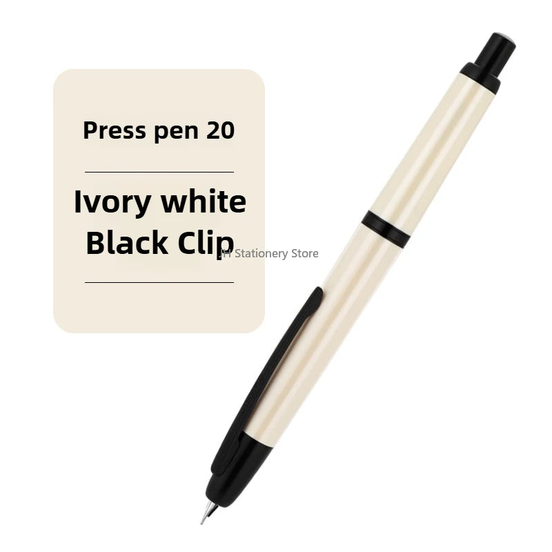 JINHAO 20 Press Fountain Pen Retractable EF/F Nib Plastic With Clip School Supplies PK 10 A1 Stationery Writing Ink Converter
