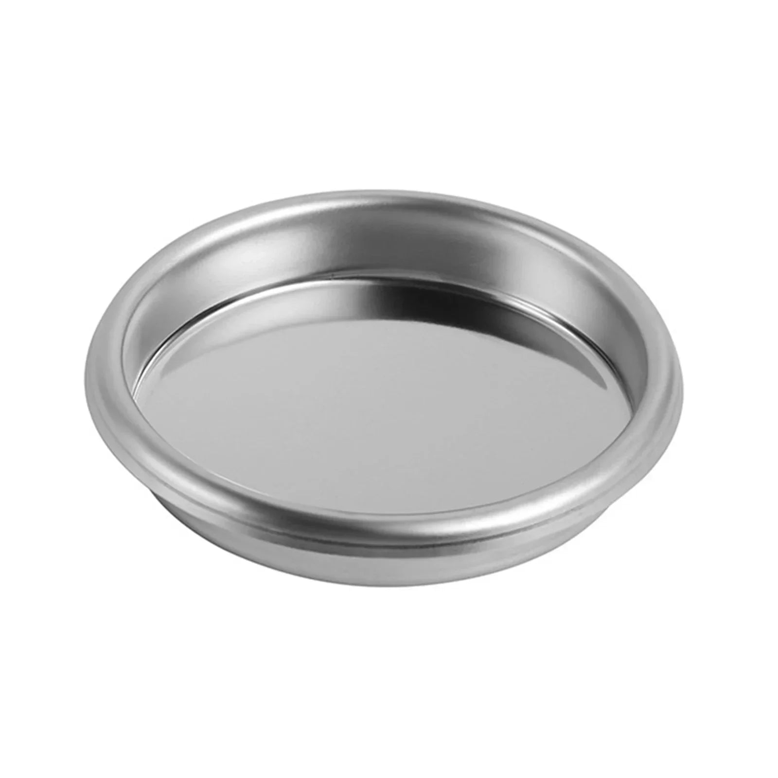 1pc Coffee Blind Filter Basket 51 58mm StainlessSteel Non Pressurized Filter Cup For Backwashing In Semiautomatic Coffee Machine