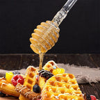Transparent Honey Stirring Stick Plastic Long Handle Honey Spoon Practical Milk Tea Jam Stirring Bar Multifunction Kitchen Tools