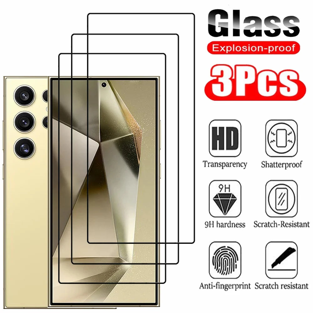 Tempered Glass For Samsung A16 A17 A18 A26 A27 A36 A37 A56 A57 Screen Protector Galaxy A55 A35 A15 A25 A24 Film A51 A52 A53 A54