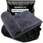 1/2/3/5 Car Cleaning Towels, Microfiber Car Towels, Vehicle Cleaning Cloths, Strong Water-Absorbing Car Glass Cleaning Towel Supplies