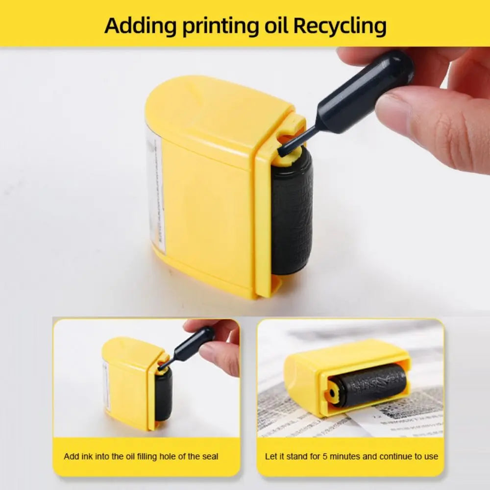 Durable Roller Identity Protection Stamps Safety Portable ID Security Stamp Privacy Protection Identity Address Blocker