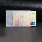 10pcs Travel PVC Cards Holder ID Bus Business Bank Credit Card Holder Transparent Waterproof Cards Protecting Cover Pouch Bag