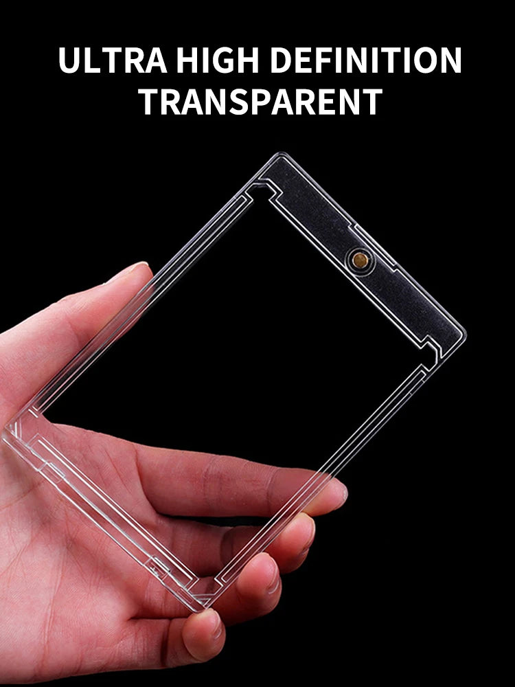 1/5/10PCS Clear Card Holder Magnetic Attraction Type Gaming Sports Trading Card Display Case Kpop Idol Photo Protective Sleeves