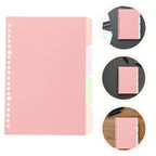 6Sets Colorful Plastic Binder Dividers with Tabs for Loose Leaf Notebooks Lever Arch Files Office School Home Organization