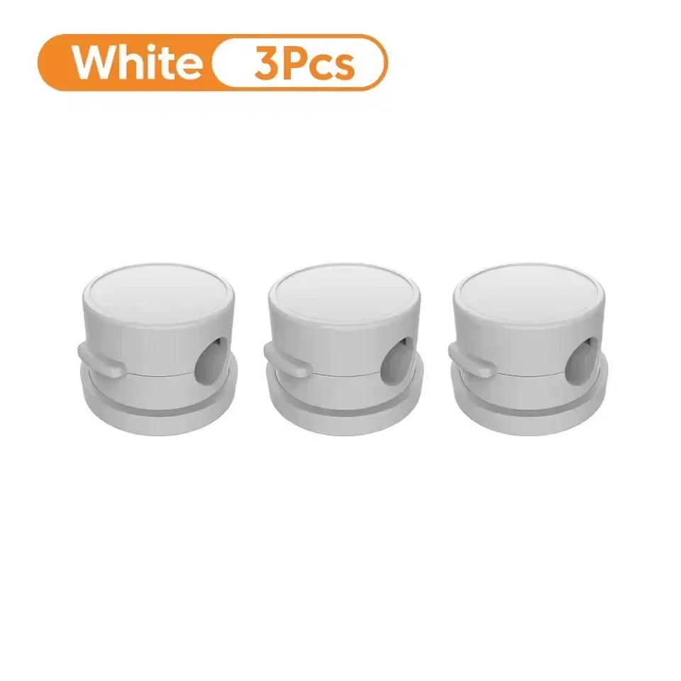 360 Rotation Magnetic Cable Clip Cable Organizer Holder Adhesive Wire Keeper Management USB Charging Line Winder For Home Office