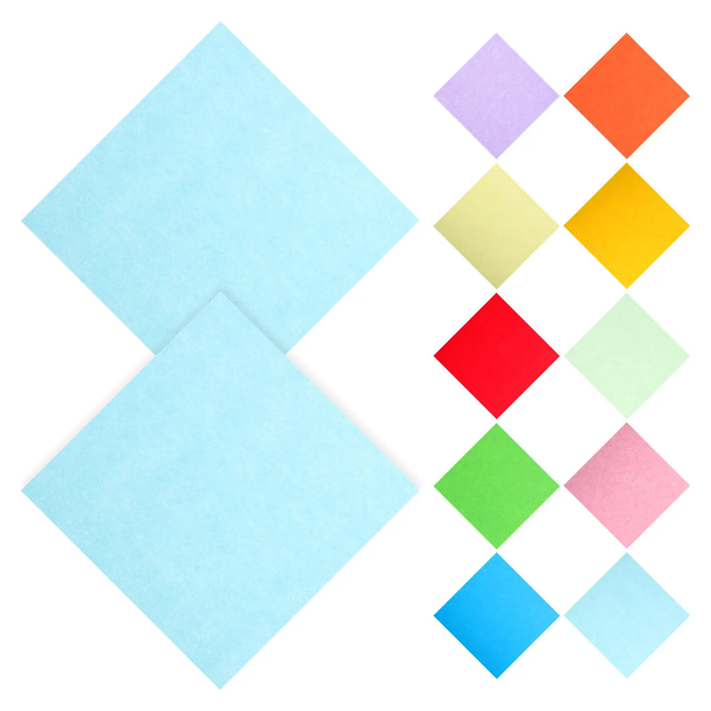 100 Sheets Square Colorful Cardstock Origami Paper Double Sided for Kids Fine Motor Skills Development DIY Crafts Construction