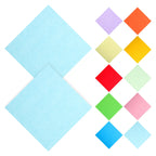 100 Sheets Square Colorful Cardstock Origami Paper Double Sided for Kids Fine Motor Skills Development DIY Crafts Construction