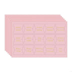 6 Sheets Pink Bible Tabs for Women Men Large Print Stickers Bible Index Tabs Laminated Bible Tabs Easy to Read and Apply