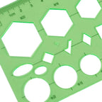 Geometric Drawing Template Rulers Set for Building Formwork Designing Stationery