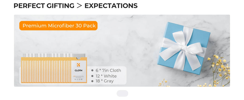 K&F CONCEPT 6*7inch Premium Microfiber Cleaning Cloths Lens Cleaning Cloth for Camera Lenses, Eyeglasses, Phone Screens, Cameras