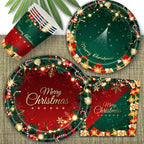 40pcs Count Festive Christmas Paper Napkins with Snowflakes,Merry Christmas Holiday Dinner,Party Birthday Decorations, Christmas