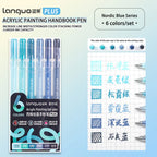 Languo 6/24/36/54/72/90 colors Acrylic Painting Handbook Pens Multi-Color Gel Pen Student Neutral Pen Writing Marker Stationery