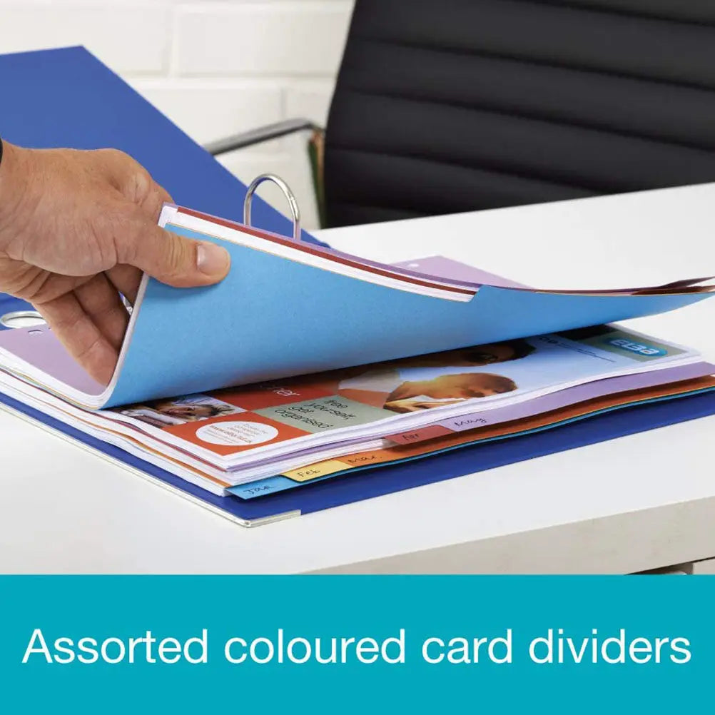 12Pcs Colored Tab Dividers A4 Size 11 Holes Index Classified Labels for Notebooks Files Books Planners Reports Presentations