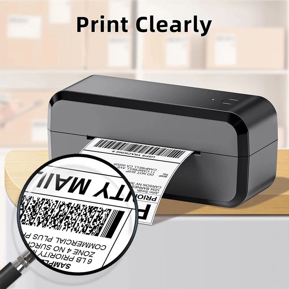 4x6 Inch Direct Thermal Label 100/200/300 Sheets Adhesive Shipping Labels Paper for 9220/9210/246S DHL UPS Express Barcode