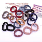 20Pcs Women Girls Simple Basic Elastic Hair Bands Ties Scrunchie Ponytail Holder Rubber Bands Fashion Headband Hair Accessories