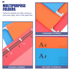 10Pcs A4 File Folder Hanging File Holder Suspension Organizer Colorful Office Document Storage Wide Archive