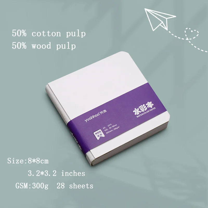 Mini Watercolor Drawing Book Thick Paper GSM 230g Pocket Sketchbook Marker Painting Paper ,Leisure  Entertainment Art Supplies