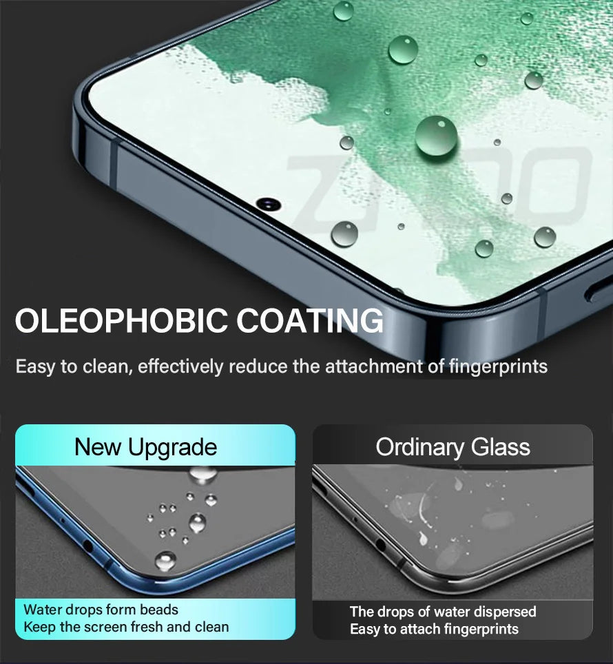 2PCS Tempered Glass For Samsung Galaxy S21 S22 S23 Plus S24 FE S25 S26 Ultra S25edge Screen Protector Fingerprint Unlocking