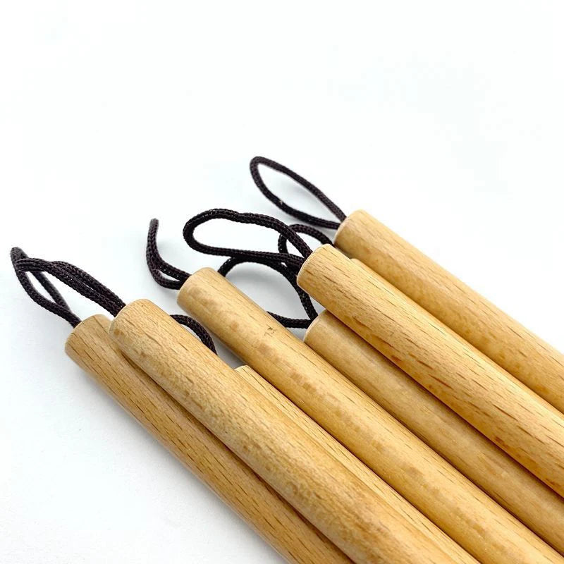 5 Pcs High Quality Wood Calligraphic Brush Weasel Rabbit Mix Hair Writing Brush Sharp Soft Wolf Xiaokai Regular Script China Pen