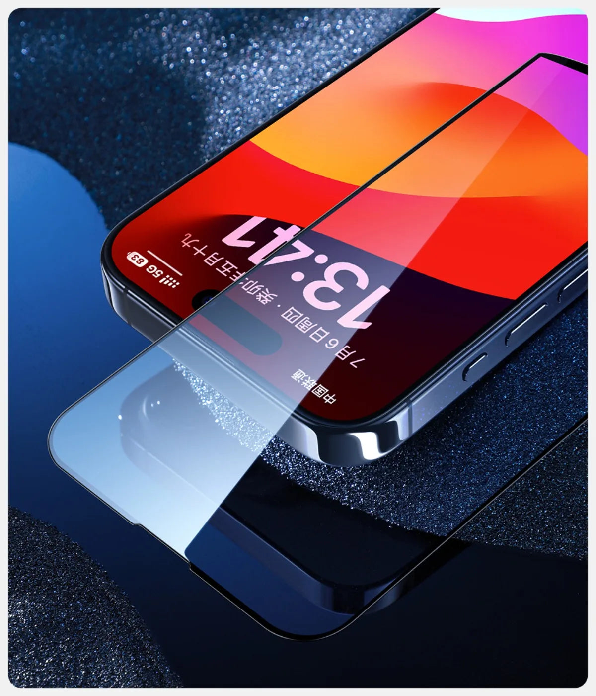 SmartDevil Full Cover Tempered Glass for iPhone 17 17Pro Max 16ProMax 16Pro Screen Protector for iPhone 15Pro HD Anti-blue Light