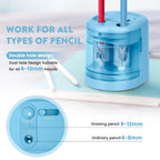 Eagle Auto Pencil Sharpener, Battery or USB Operated, Dual Holes, Dual Blades,  Portable,Office,School Supplies Stationery