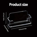 Transparent plastic business card holder, acrylic business card display stand, 30-40 business cards