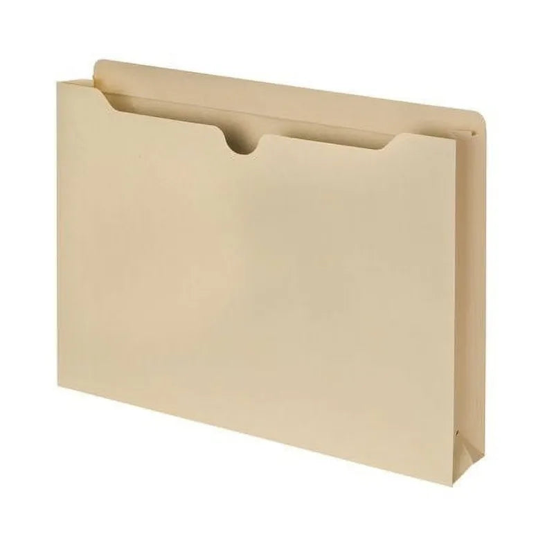 File Jacket, Letter, 2", 10 per Pack, Manila