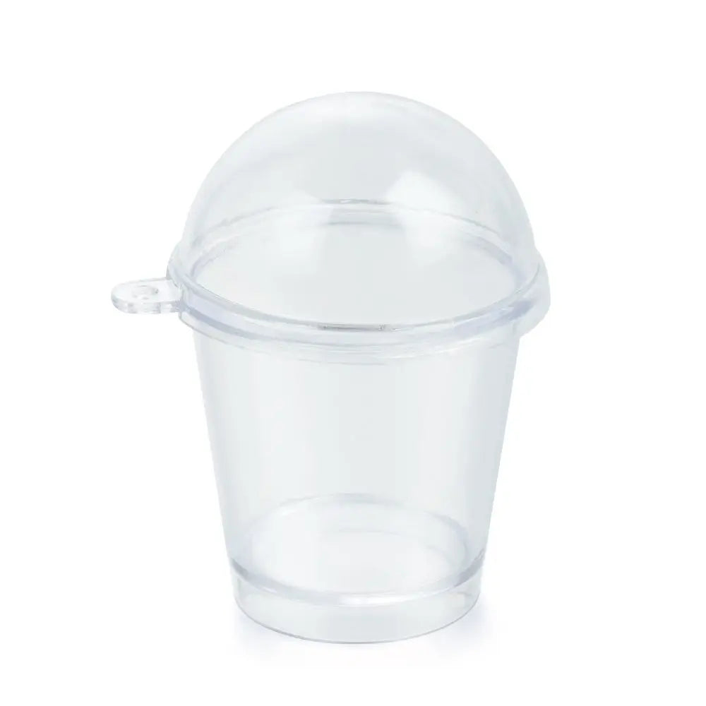 10Pcs Disposable Miniature Frappuccino Cup Home & Kitchen Ice Cream Cups Cover Lid Cake Decorating Plastic Baking Pastry Tools