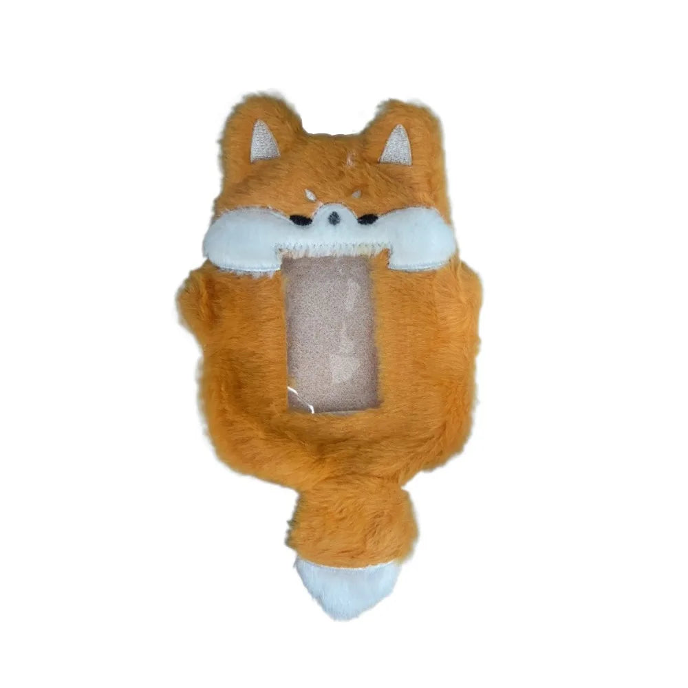 Multifunctional Photocard Case Bear/Rabbit/Chick Bus Door Cards Sleeve Cute Cartoon Photo Card Holder School Office