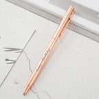 New Metal Ballpoint Pen Rose Gold Pen Custom Logo Advertising Ballpoint Pen  Lettering Engraved Name School&office Supplies