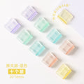 10PC Acrylic Push Clip Pusher Transparent Paper File Document Classification Clips Stationery Index Holder Clamp Office Sorting