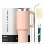 WATERSY Large Capacity 30/40oz Stainless Steel Tumbler with Handle And Straw Double Vacuum Insulated Thermal Coffee Mug