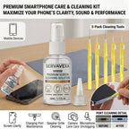 7-in-1 Screen Cleaner Spray Kit with 5 Brushes & Microfiber Cloth Dust Remover for Phone Laptop Keyboard Monitor Tablet Camera