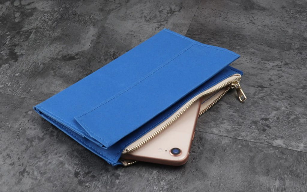 Canvas Zipper Card Holder for Travel Notebook, Canvas Storage Bag File Folder Refill Insert for Standard Journals Stationery