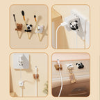 2/3pcs Cute Cartoon Desktop Cable Organizer Managers Self-Adhesive Winder Wire Cord Management Earphone Data Cable Clips Holder