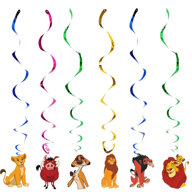 Lion King Birthday Party Decoration Lion Disposable Dinnerware Tablecloth Cup Plate 3D Balloon for Kids Baby Shower Supplies