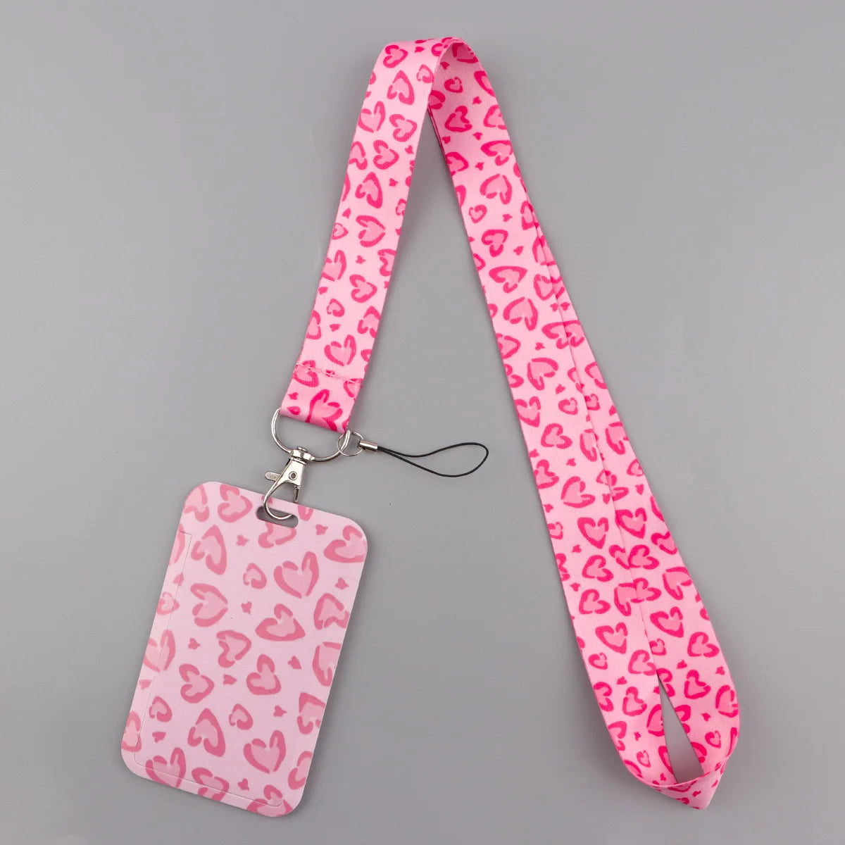 Heart Credential Holder Minimalist Style Lanyards for Key Neck Strap For Card Badge Gym Keychain Keyring Accessories Gifts