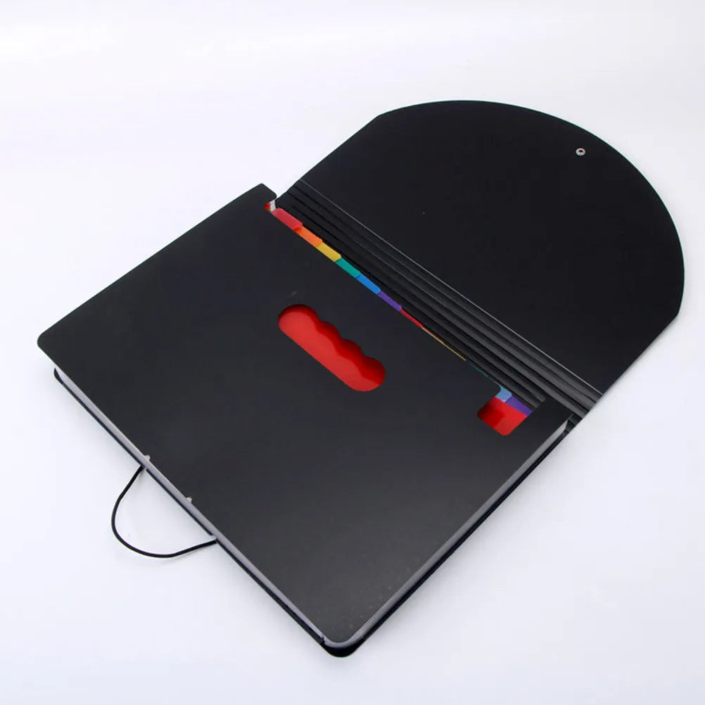 Rainbow File Folder A4 Size Portable Multilayer Accordion Organizer Document Holder for Students Office School Use