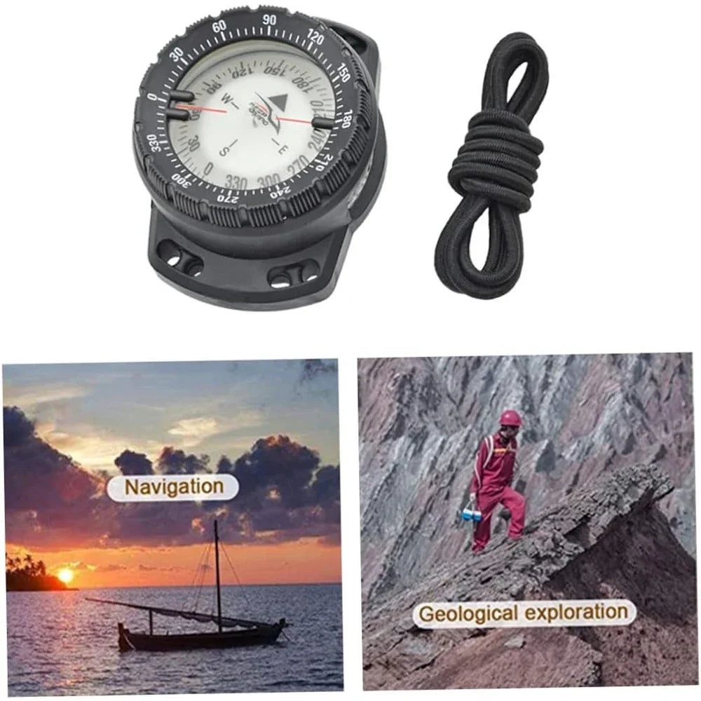 Outdoor Dive Noctilucent Compass Professional Waterproof Navigator Digital Scuba Luminous Balanced Watch For Underwater Swimming